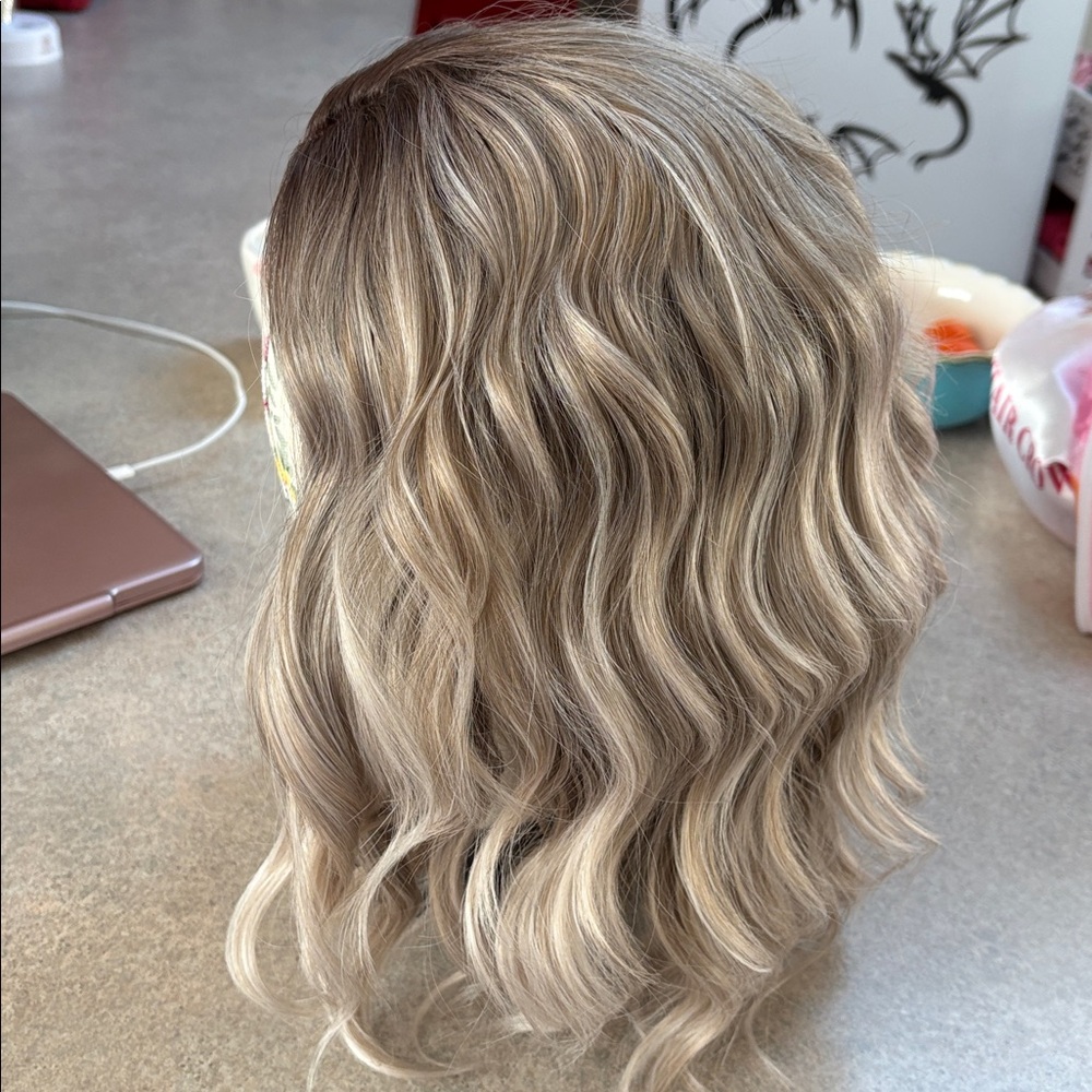Mocha blonde Water Wave Wig